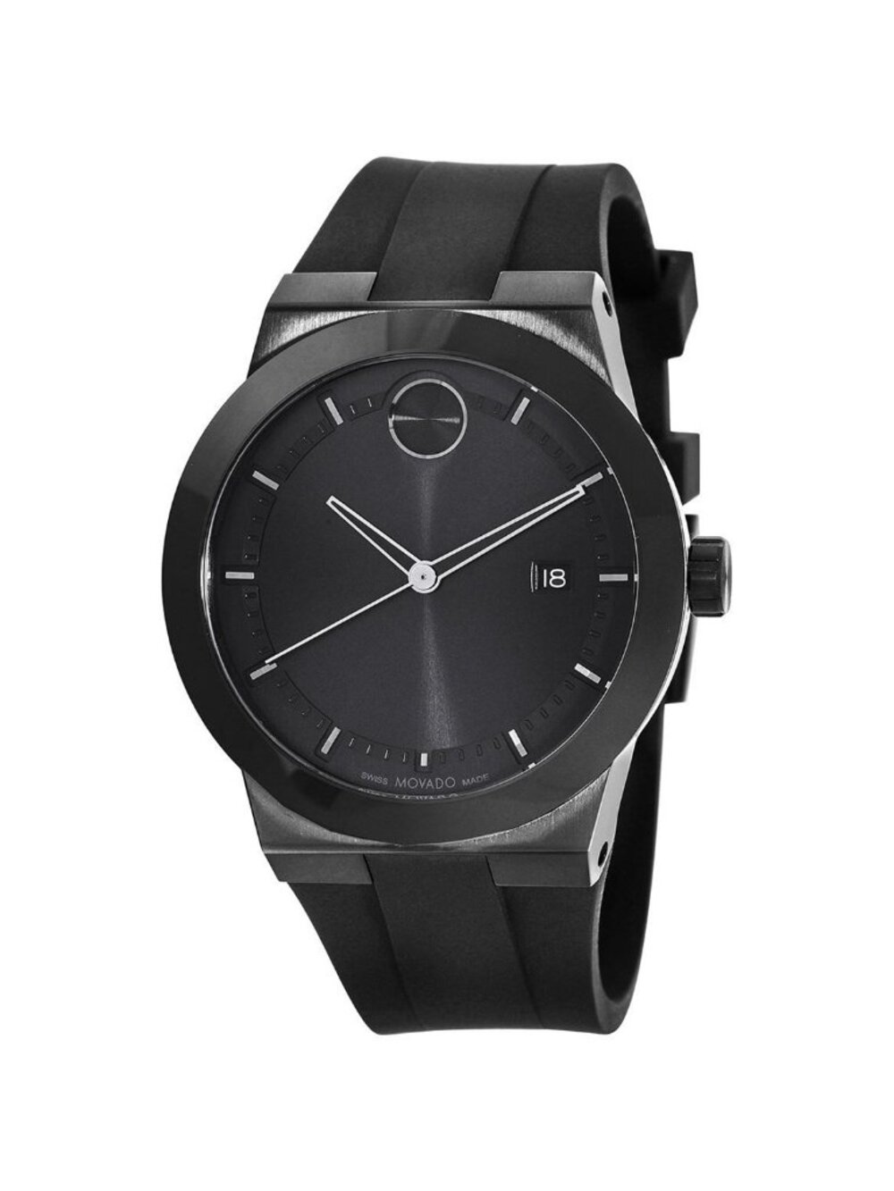 NWT Movado Bold Fusion Quartz Black Dial Men's Watch